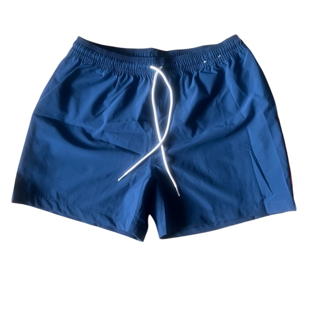Chubbies‎ Men’s Swim Trunks Blue with Rainbow Stripe | 5.5” Inseam Size Large